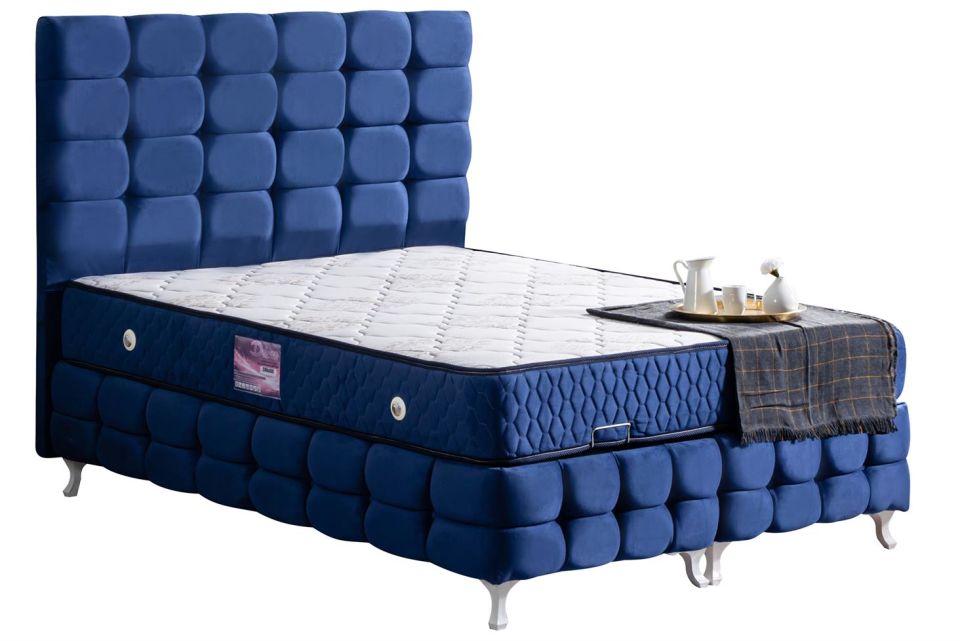 Duke Lux Baza Başlık Deluxe Yatak Seti 180 x 200 - Lacivert