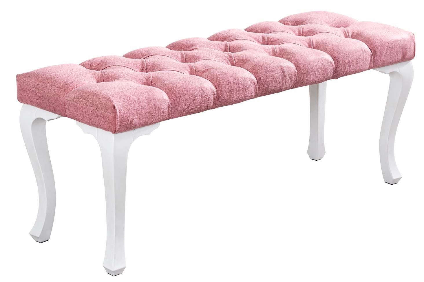 Yatak Ucu Pufu, Lükens Bench Ayakucu Pufu Pembe - 40x50x100