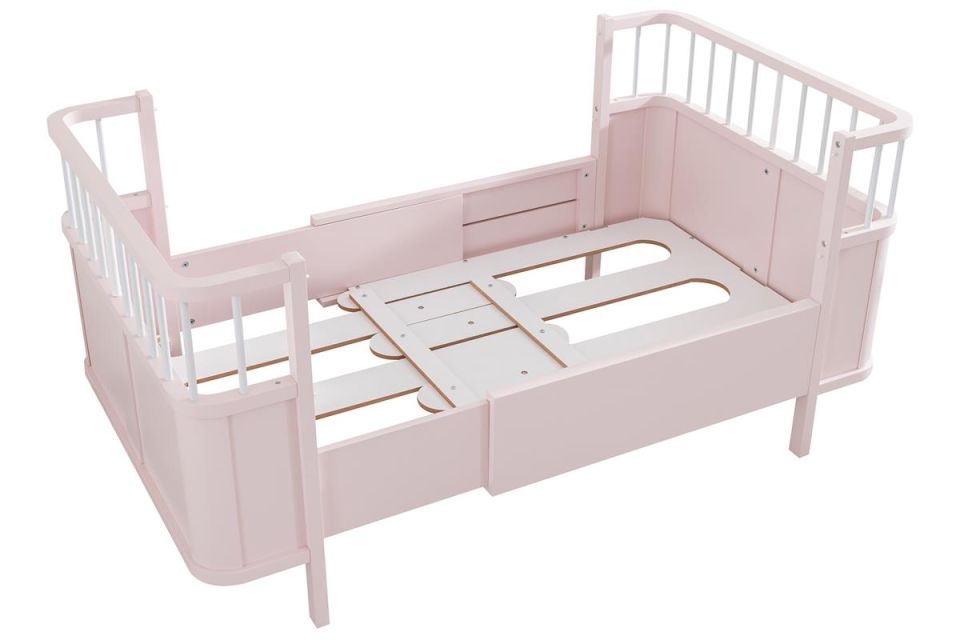 Siesta Büyüyen Beşik 90x130 / Siesta Karyola 90x190 - Pembe